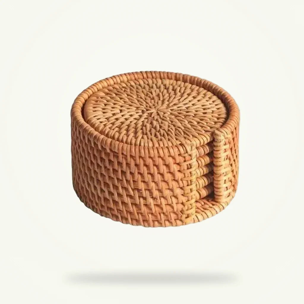 Sous-tasse en Osier, photo du produit sur fond uni