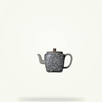 Square Porcelain Teapot 160ml, product photo on a plain background