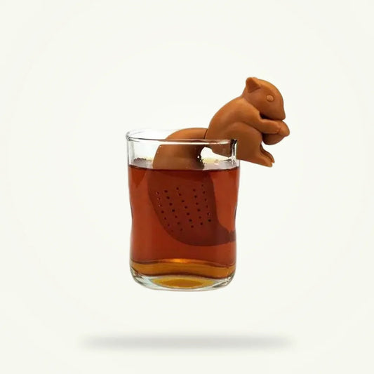 Squirrel Silicone Tea Infuser for Loose Leaf Tea, product photo on a plain background