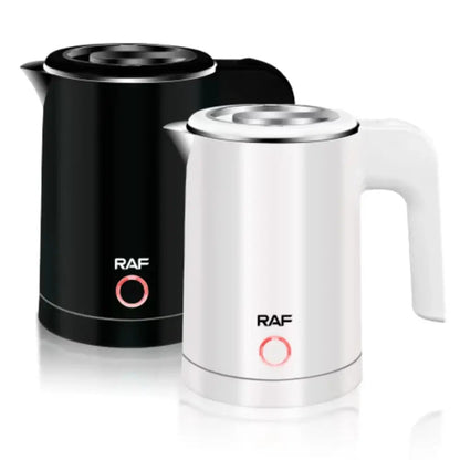 Electric teapot stainless steel with keep warm function on kitchen counter