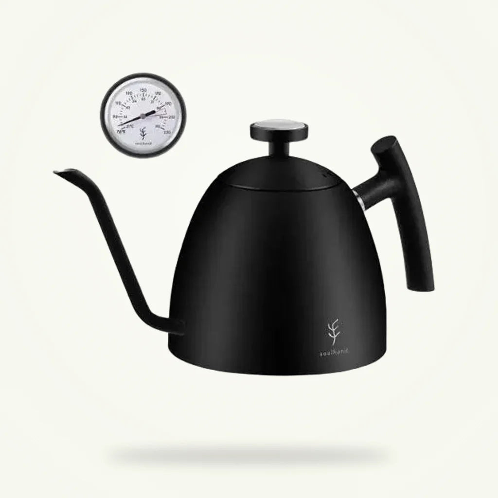Stainless Steel Gooseneck Kettle with Temperature Control, product photo on a plain background