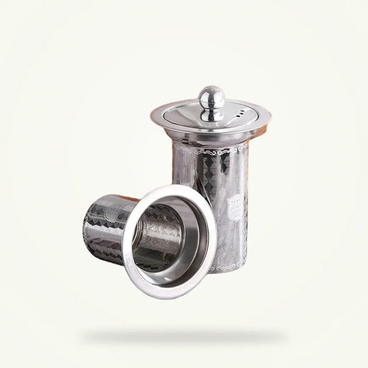 Stainless Steel Iced Tea Infuser with Ultra-Fine Mesh, product photo on a plain background