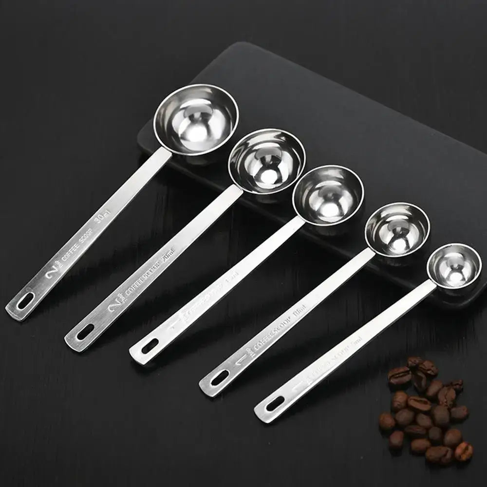Stainless steel measuring spoon for tea and coffee