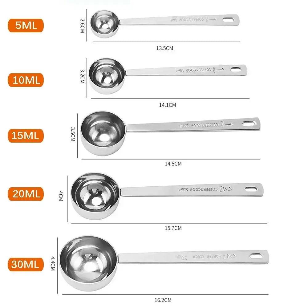 Sturdy stainless steel measuring spoon for kitchen