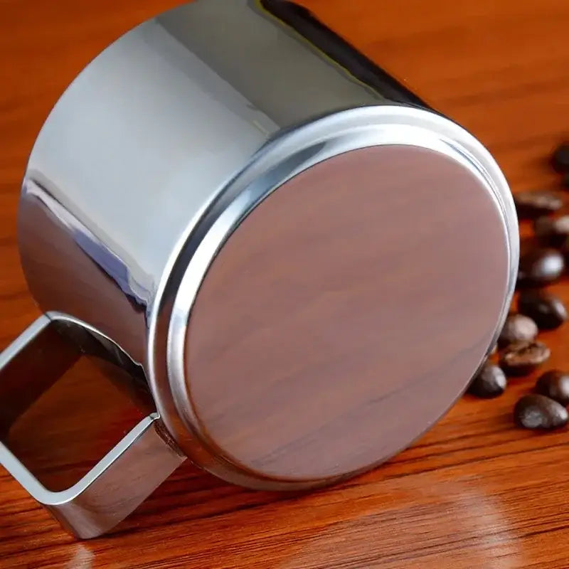 Stainless steel saucer set with coffee cup