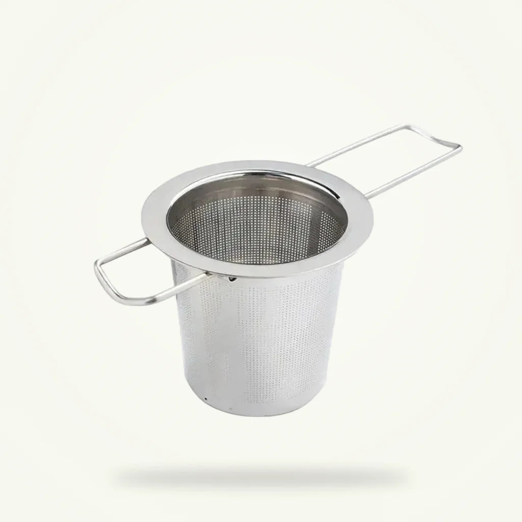 Stainless Steel Tea Infuser Ball with Chain - Loose Leaf Tea Strainer for Cup & Pot, product photo on a plain background