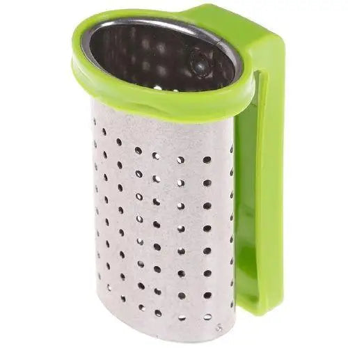 Green stainless steel tea infuser for mug