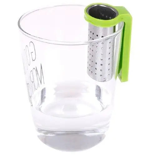 Stainless steel tea infuser for mug with loose leaf tea