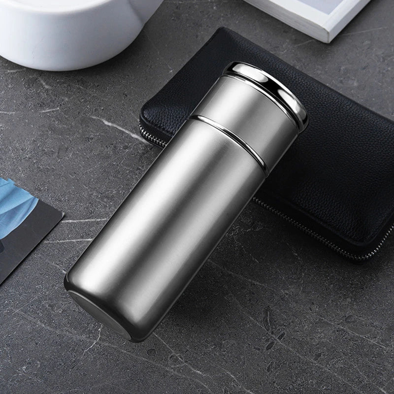 Gold color stainless steel tea infuser thermos 300ml double wall 304