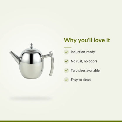 Stainless Steel Teapot for Induction Cooktops - 1L / 1.5L : Why you'll love it