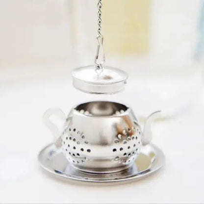 Stainless steel tea infuser with handle
