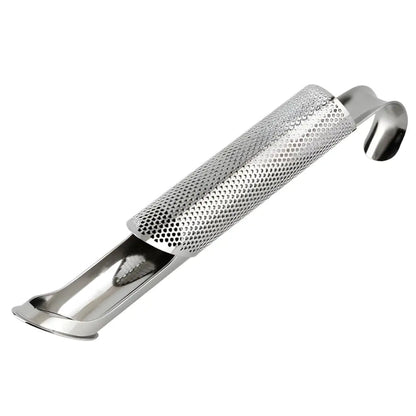 Close-up of fine mesh stainless steel tube tea infuser