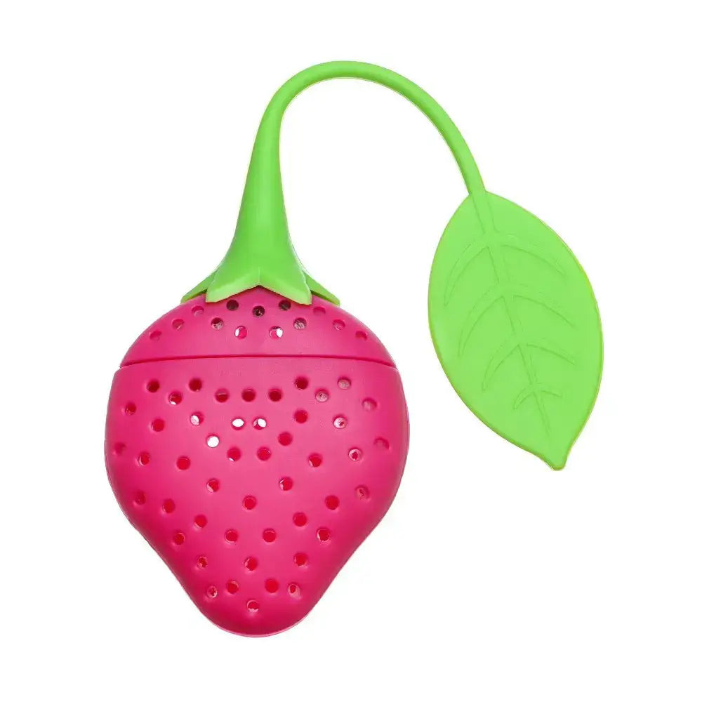 Purple strawberry tea infuser for tea