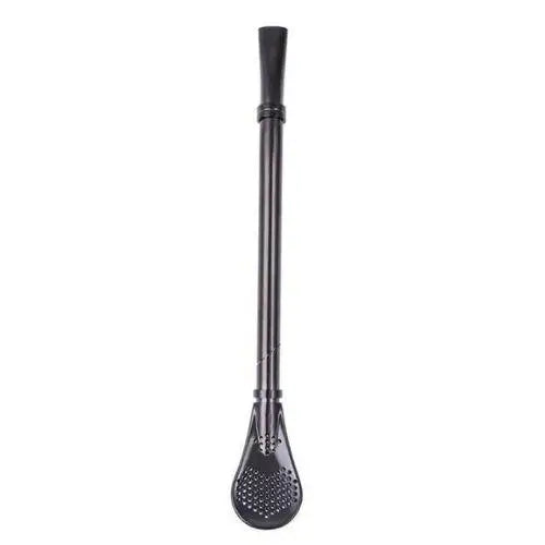 Black finish tea infuser spoon for loose leaf brewing