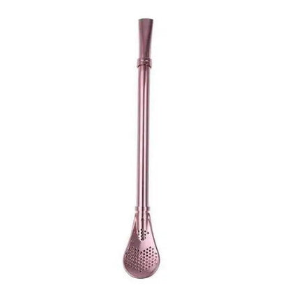 Pink handle tea infuser spoon for loose leaf tea lovers