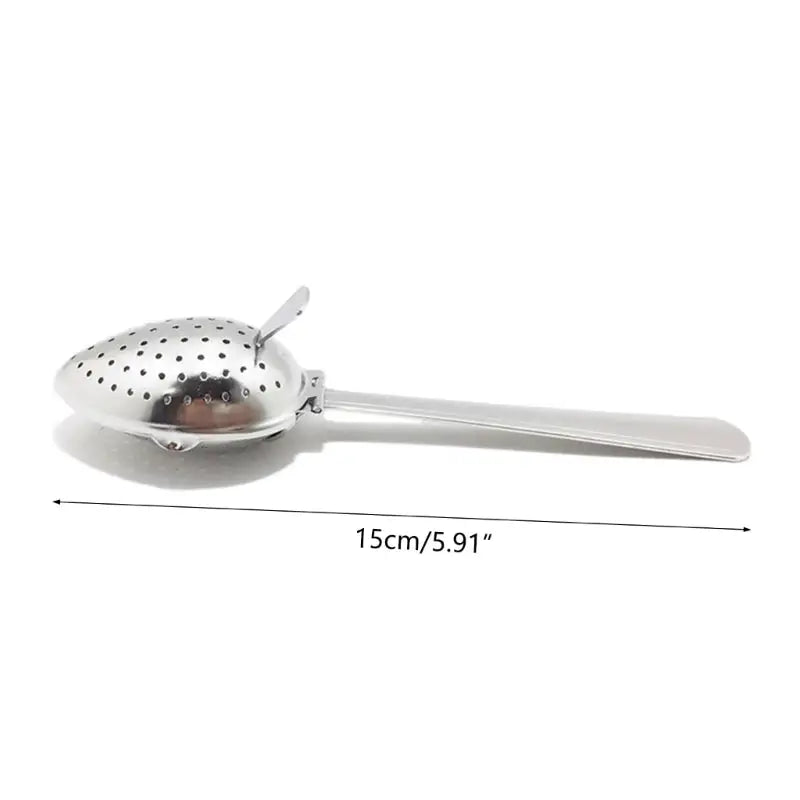 Tea infuser spoon in action steeping tea
