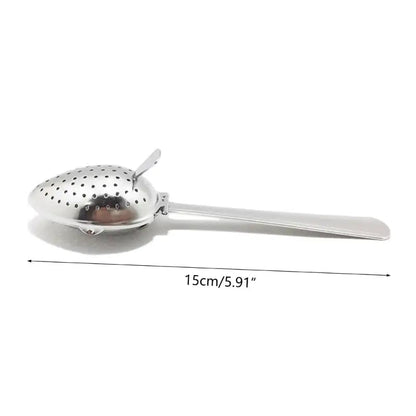 Tea infuser spoon in action steeping tea
