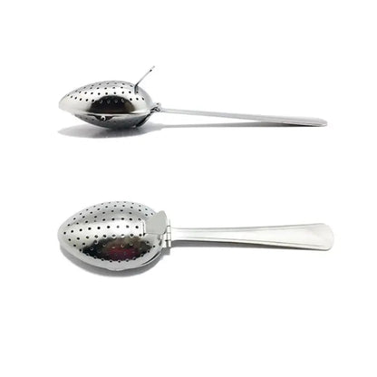 Tea infuser spoon for loose leaf tea brewing