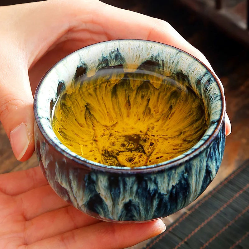Tenmoku Glaze Tea Cup