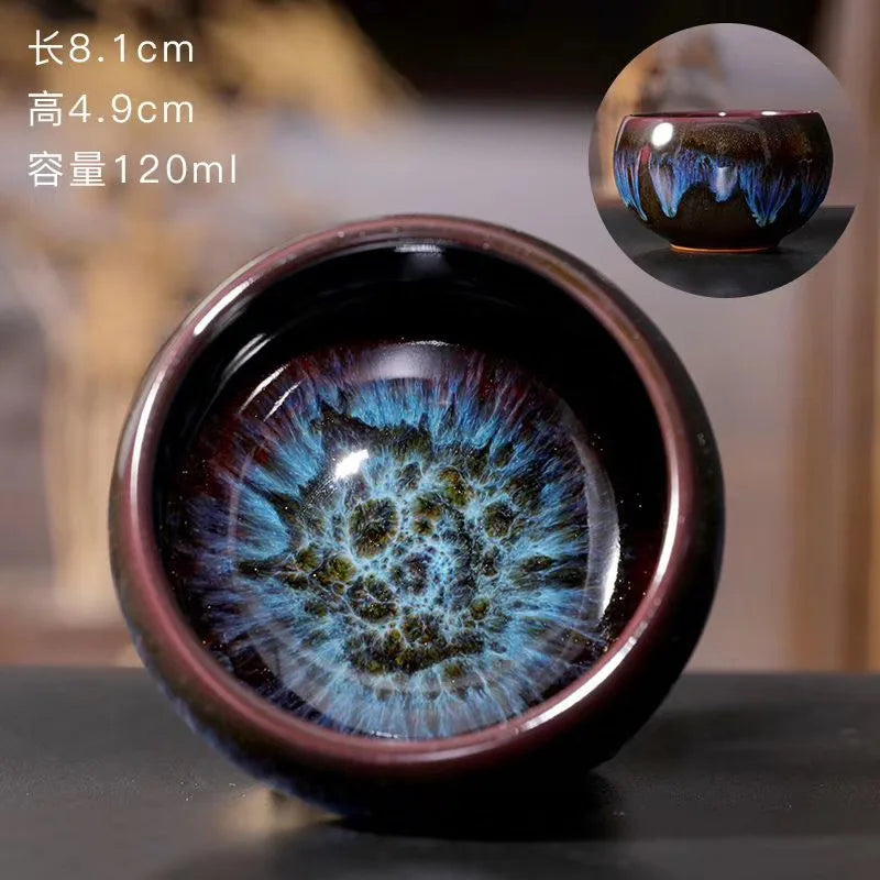 Tenmoku Glaze Tea Cup - view 13