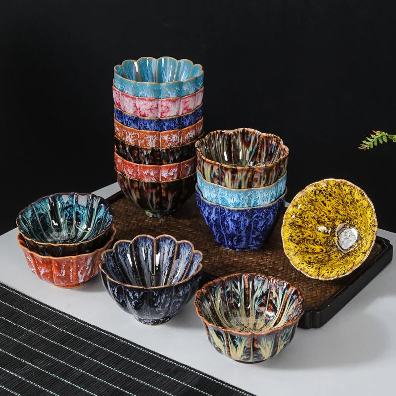 Tenmoku Glaze Tea Cup - view 3