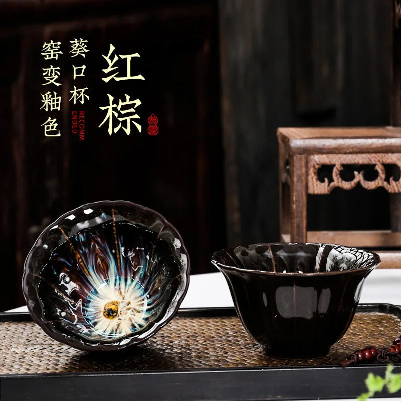 Tenmoku Glaze Tea Cup - view 7