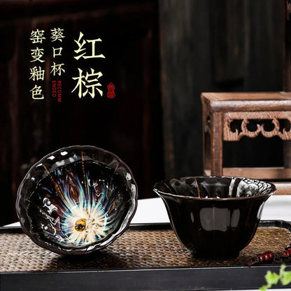 Tenmoku Glaze Tea Cup - view 7