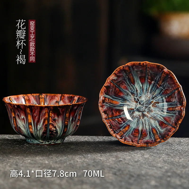 Tenmoku Glaze Tea Cup - view 8