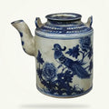 Traditional Porcelain Teapot with Floral Motifs