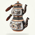 Traditional Turkish Copper Teapot Set 0.5L + 0.9L