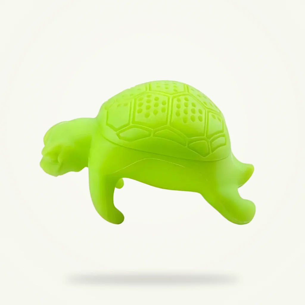 Turtle Tea Infuser, Silicone Loose Leaf Tea Strainer, product photo on a plain background