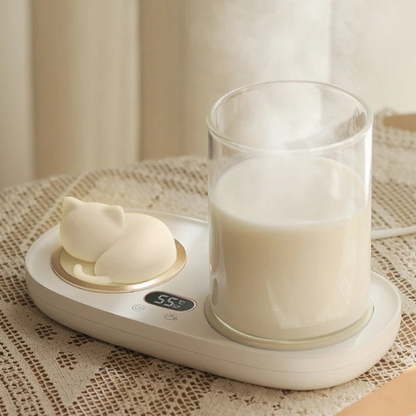 USB tea warmer with digital display