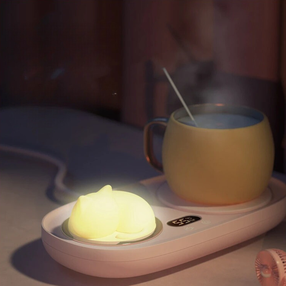 USB tea warmer keeping mug warm