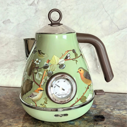 Vintage Bird Kettle 1.7L, Thermometer