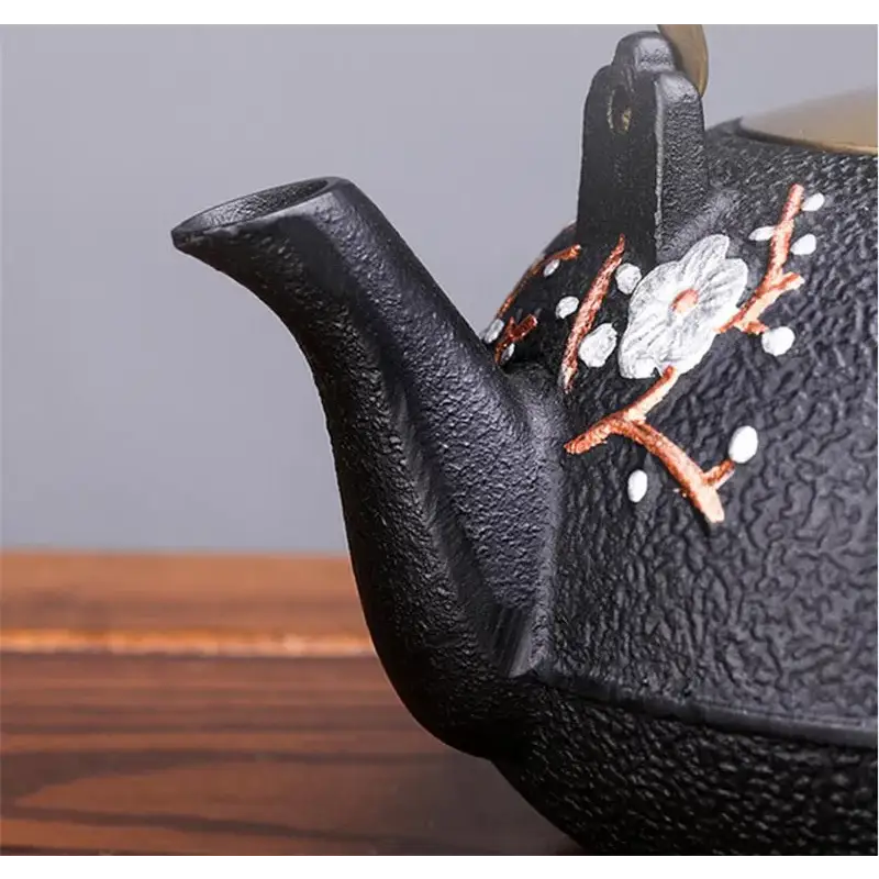 Vintage cast iron teapot for tea lovers