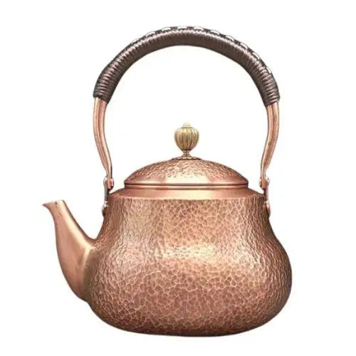 1500ml copper kettle with warm patina glow in kitchen setting
