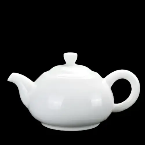 White ceramic teapot 215ml size