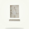 White Tea Serving Tray with Shell Inlay