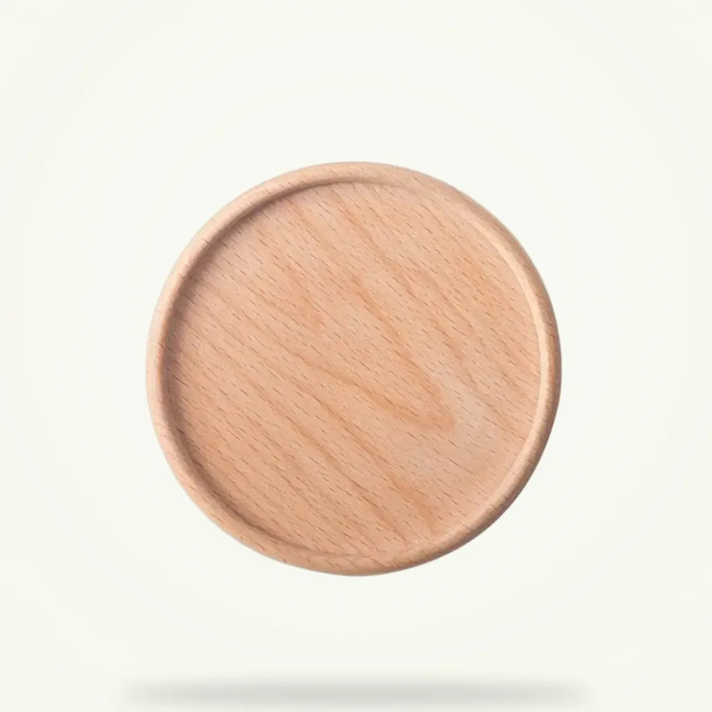 Wooden Coaster Set for Tea Cups - 6, 12, or 18 Pack, product photo on a plain background