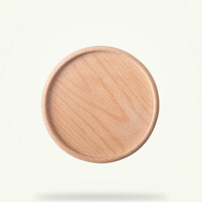 Wooden Coaster Set for Tea Cups - 6, 12, or 18 Pack, product photo on a plain background