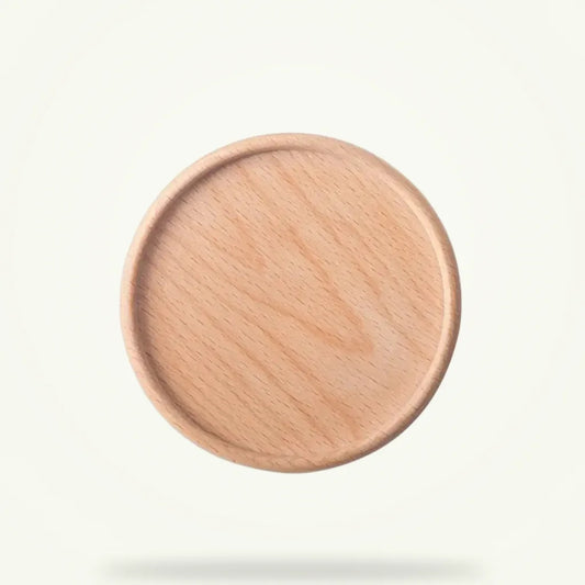 Wooden Coaster Set for Tea Cups - 6, 12, or 18 Pack, product photo on a plain background