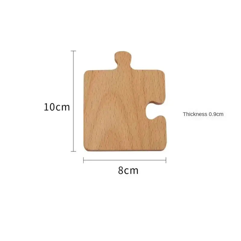 Ebony finish wooden puzzle coaster, elegant