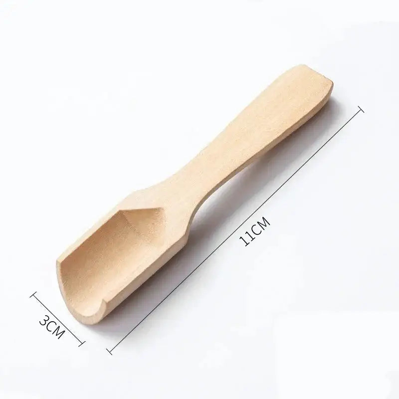 Extra large wooden tea spoon size 11x3 cm