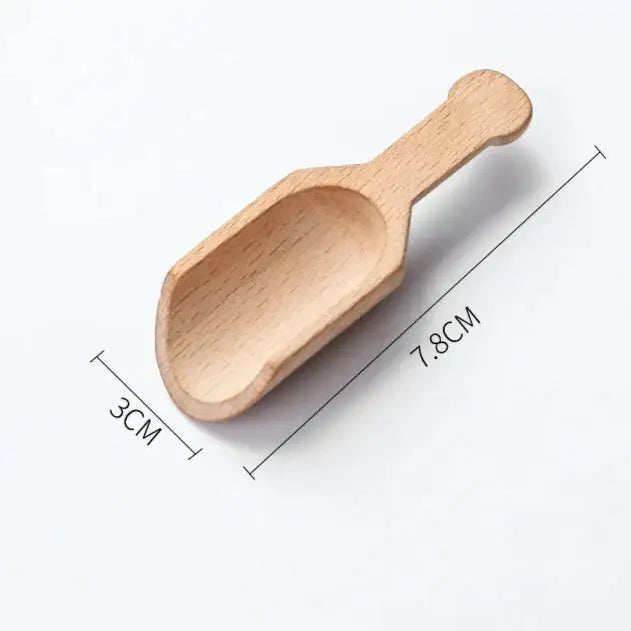 Medium wooden tea spoon size 7.8x3 cm