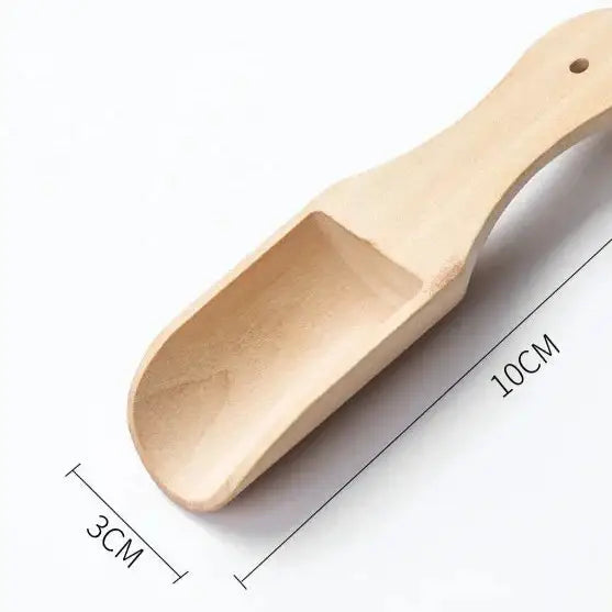 Large wooden tea spoon size 10x3 cm