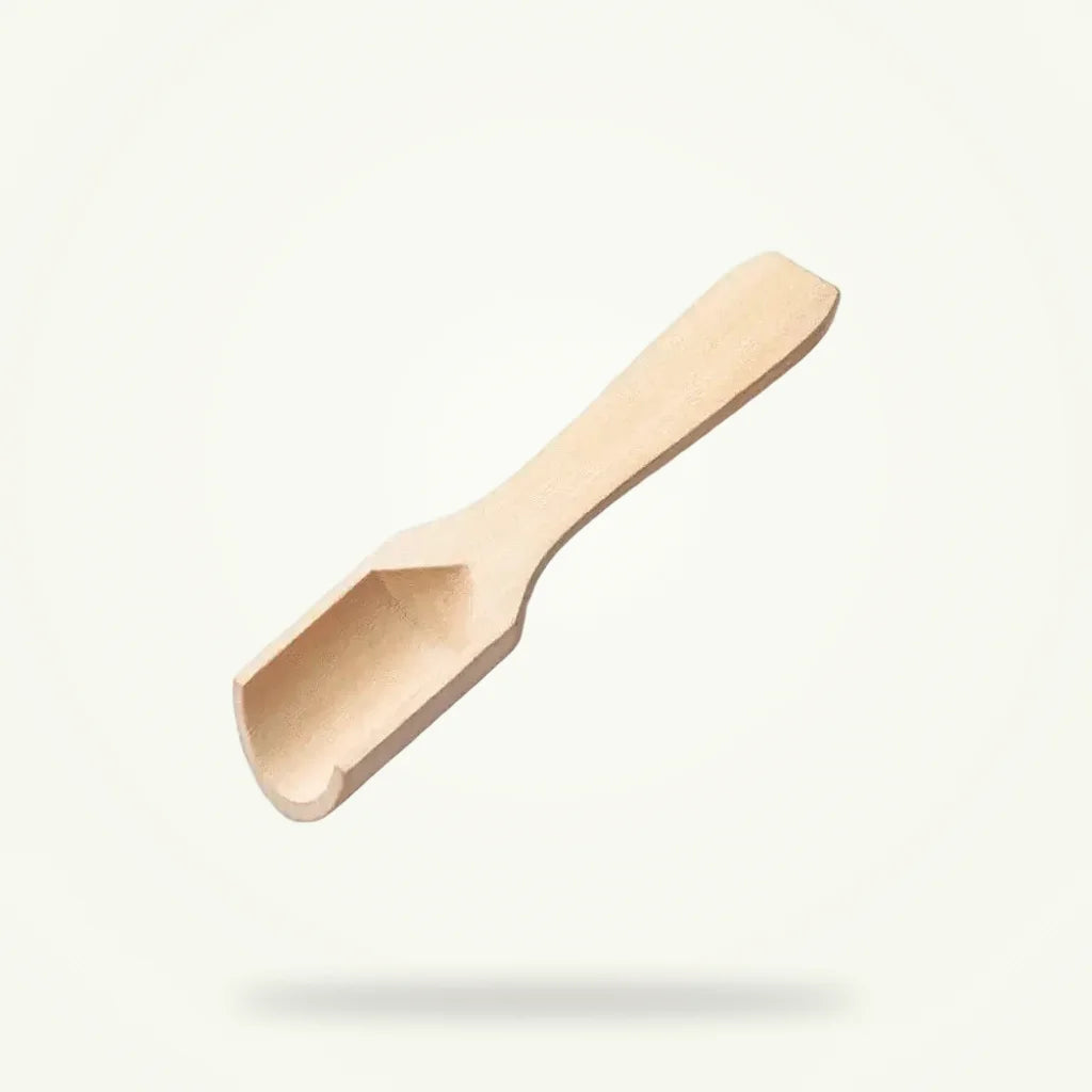Wooden Tea Spoon for Loose Leaf Tea, product photo on a plain background