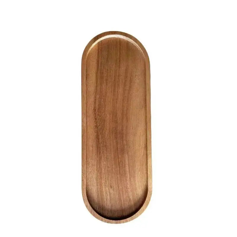 Oval wooden tea tray 29x10.5 cm