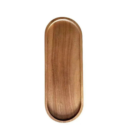 Oval wooden tea tray 29x10.5 cm