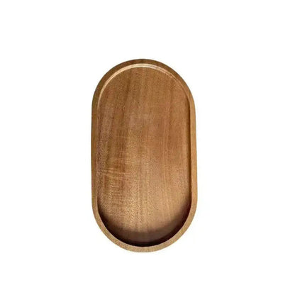 Oval wooden tea tray 19x10.5 cm