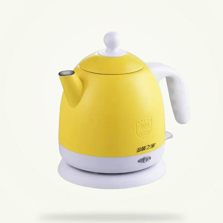 Yellow Electric Teapot 1L - Stainless Steel Kettle